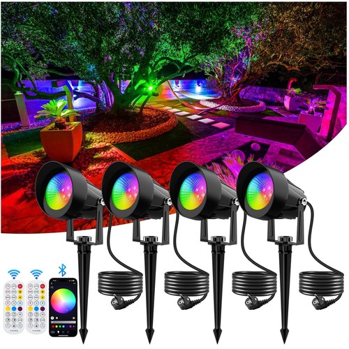 Gartenbeleuchtung rgb 4er set - 4er,