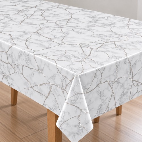 Pvc tischdecke marmor weiss - pvc,
