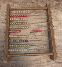 DDR ABAKUS Rechenrahmen aus Holz 20x16,5x5cm