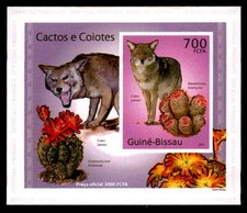 GUINEA-BISSAU EPREUVE DE LUXE KOJOTE KAKTUS KAKTEEN CACTI DELUXE SHEET dg46