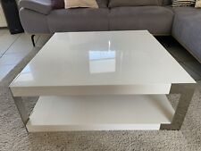 Designer Couchtisch weiß Hochglanz