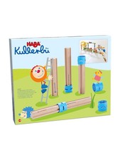 Haba Kugelbahn-Bausatz Kullerbü - Ergänzungsset Hohe Säulen Holzspielzeug Kinder