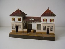 Antiker seltener Blech Bahnhof