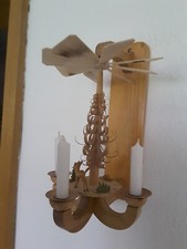 Erzgebirgische Wandpyramide, echte Handarbeit, 1950iger Jahre