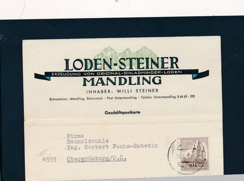Bauten-Geschäftspostkarte