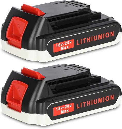 2pack für black decker - für, akku
