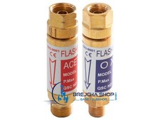 Rückschlagsicherung  Gebrauchsstellenvorlage Acetylen Propan Sauerstoff Brenngas