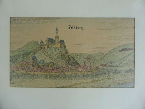 Aquarellierte federzeichnung - aquarellierte,