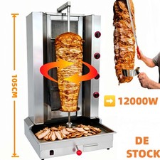 12KW Gas Gyrosgrill Dönergrill 4 Brenner bis 30kg mit Motor ＆ 4 Brenner DE