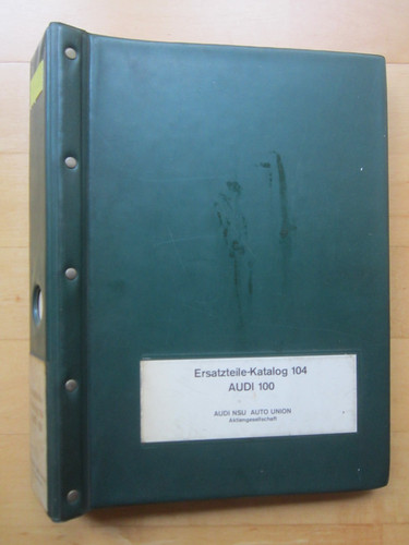 Ersatzteile katalog 104 audi - ,