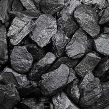 Schiefer Splitt 25 Kg Platten Bruch Zier Stein Kies Aquarium Schwarz Garten Deko