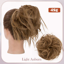 Gelockt Haarteil Wie Echthaar Dutt Haargummi Haarverlängerung Wrap Hair Bun 85g