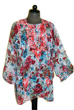 Bluse tunika seide rot - bluse,