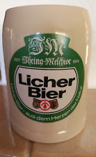 Licher Bier Krug Steinkrug/Ton Ihring Melchior Brauerei