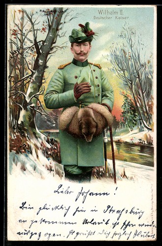 Lithographie kaiser wilhelm - kaiser,
