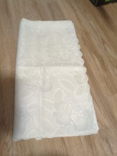 Stoff Tischdecke Weiss Ca