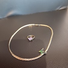 Modeschmuck Kette und Ring 