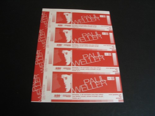 Paul weller tickets - weller, 4