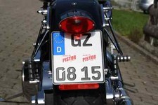Kennzeichenhalter für Harley