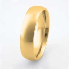 Gelbgold Ring 750 rundoval mit