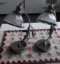 Lampen Retro TISCHLAMPE, Metall, Glas, Art Déco