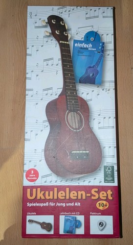 Ukulele mit plektrum und buch - mit,
