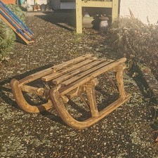 alter Schlitten Rodel Holz