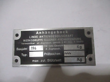 Anhängebock Traktor Güldner Schild AHK Typenschild Anhängerkupplung Oldtimer S67