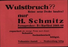 Ak Vulkanisier Anstalt H. Schmitz, Neubereifung bei Wulstbruch - 2622289