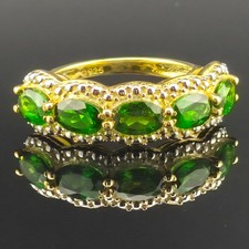 925 Silber Ring vergoldet mit