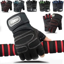 Fitness Handschuhe Herren Damen Training Gym Halbfinger Rutschfest M-XL