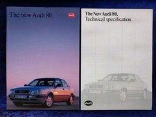 AUDI 80 TDI 2.0E 16V quattro 2.3E 2.8E quattro Prospekt 10.1991  + Beilage
