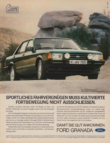 Ford granada reklame - ford, '78