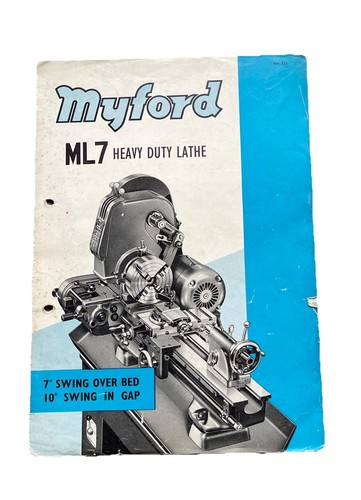Myford ml7 schwerlast - myford,