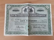 Antik Eisenbahn Aktie , USA 
