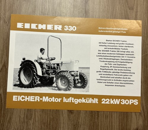 Orig eicher 330 prospekt - orig.,