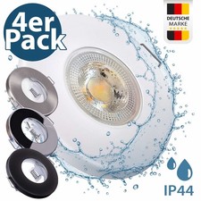4x LED Feuchtraum Einbaustrahler Bad inkl. Leuchtmittel 5W 3CCT Modul