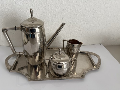 Kaffeekern art deco versilbert - art,