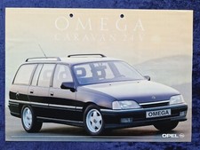 Opel Omega Caravan 24 V Prospekt 10.1990  gelocht