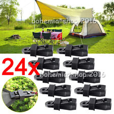 24x SET Vorzeltteppich Zelt Clips klammer Kunststoff Camping Clip Outdoor Neu DJ