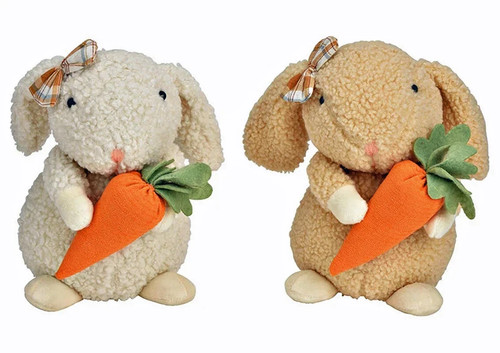 Hase mit möhre - plüsch, cm