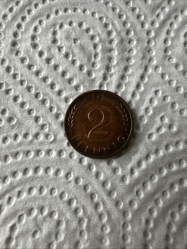 Alte 2pfennig münze aus dem - 2pfennig,