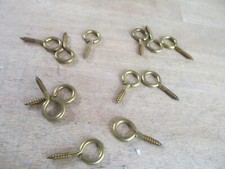 12 Stück Ringschrauben 25x10x3,3x1,4mm messing  / Restposten Nr71