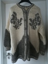 Strickjacke natur grau Gr. 48