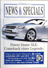 Mercedes Lorinser News & Specials SLK Prospekt Brochure 2/1996, 8 Seiten