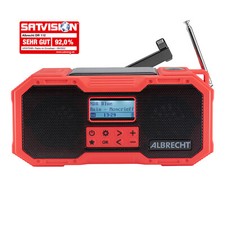 Albrecht DR 112 DAB+ Outdoor- bzw. Kurbelradio UKW, SOS, Taschenlampe, Solar,...