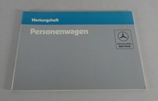 Scheckheft Mercedes W126 /