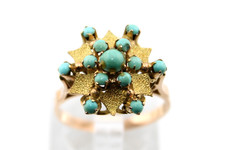 Ring gold 585 14k vintage - 585,