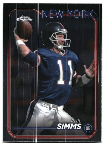 Phil simms topps chrome - simms,
