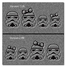 Star Wars Trooper 2 Family Boy Girl startrooper Sticker, Auto 38 Farben SW038